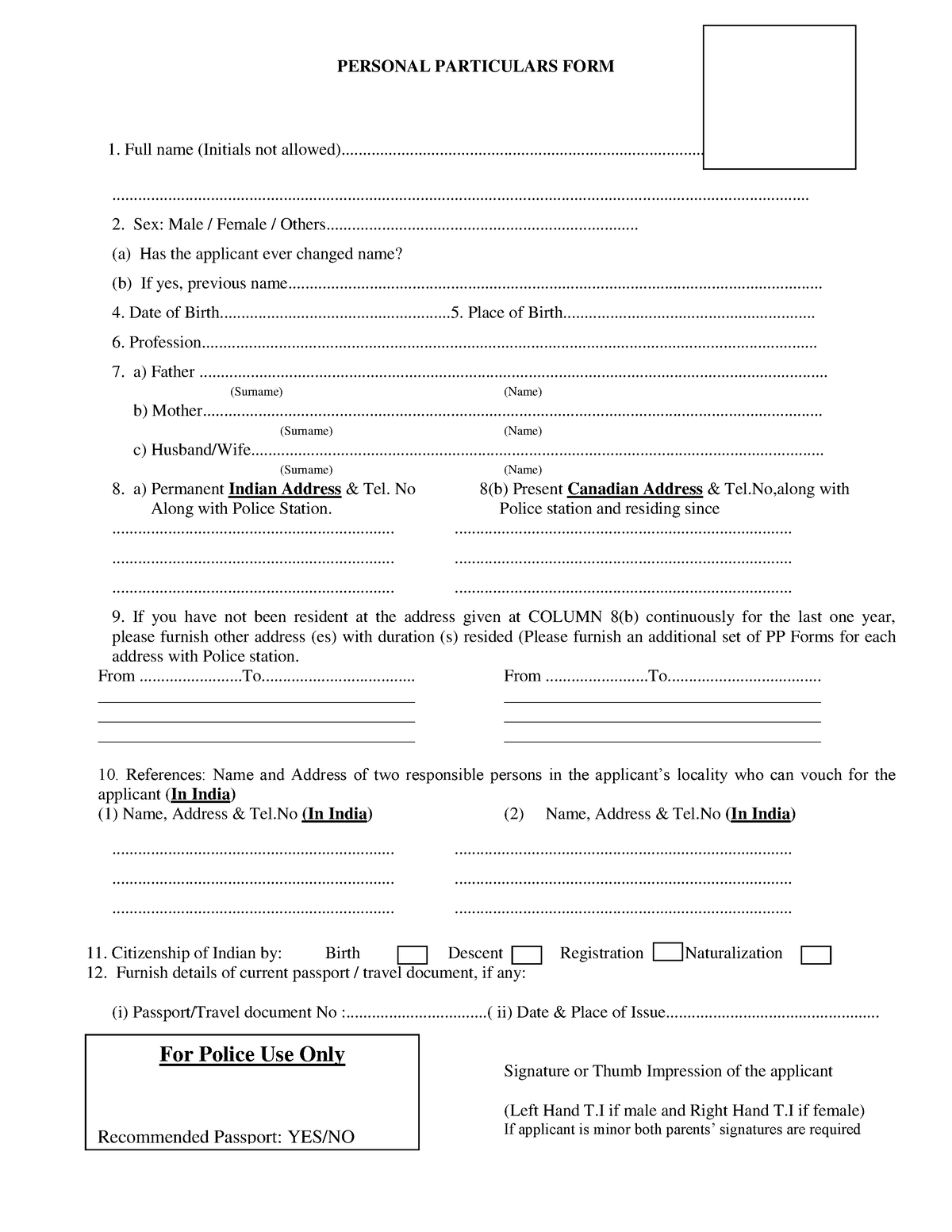 1617123026 personalparticularsform PERSONAL PARTICULARS FORM Full