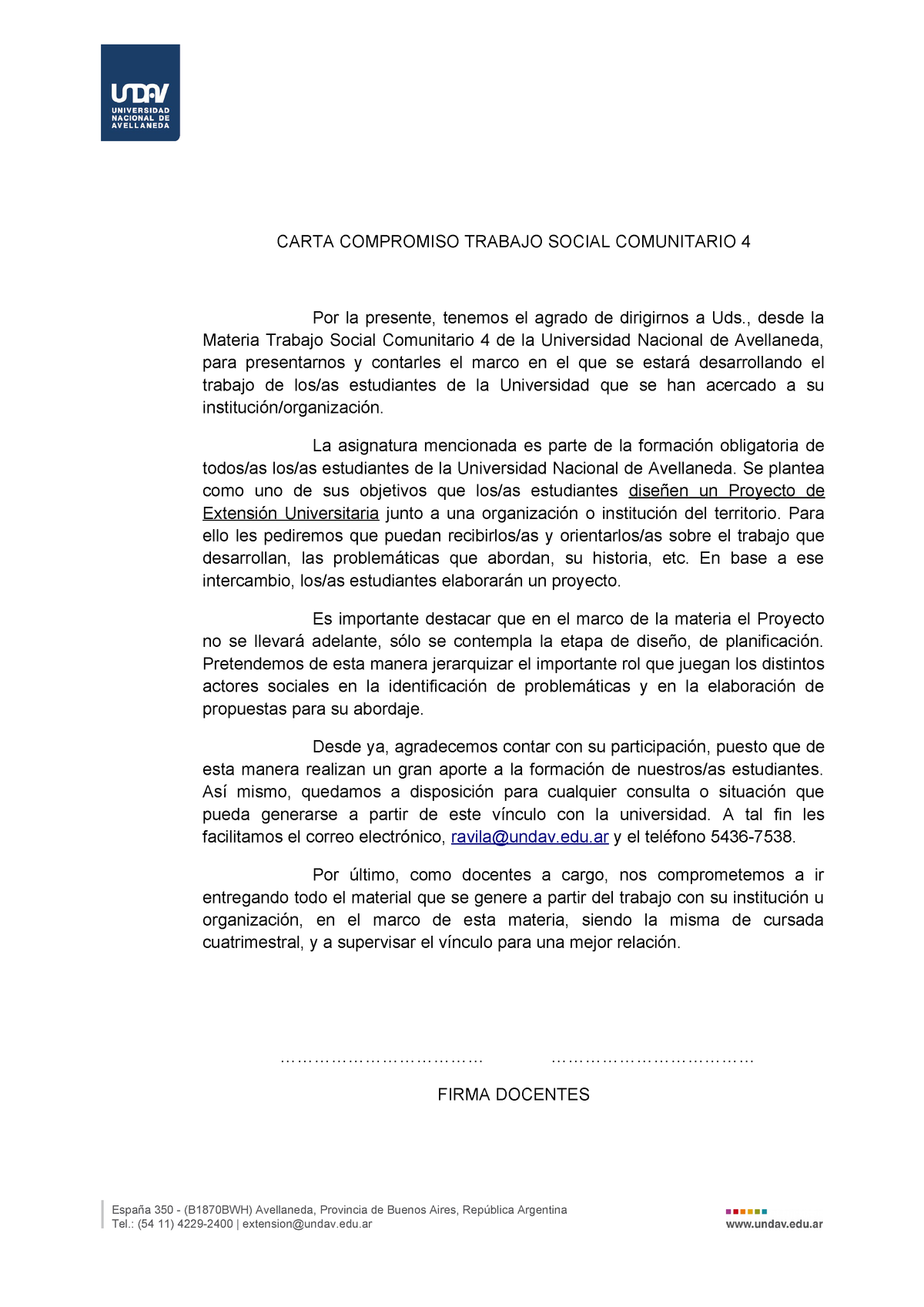 Collection of Carta Compromiso Trabajo Formato  Carta 