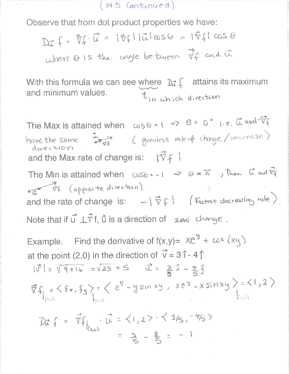 Lecture notes, lecture Chapter 14.6 - MATH 265 - Studocu