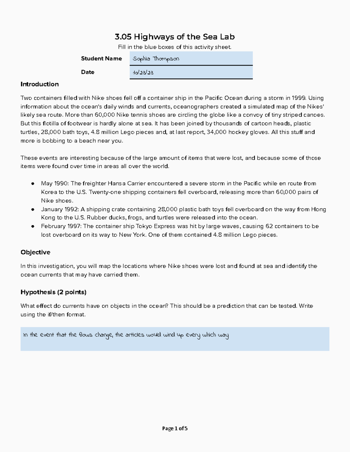 Copy of 3.05 Lab Template Rev 2022 - 3 Highways of the Sea Lab Fill in ...