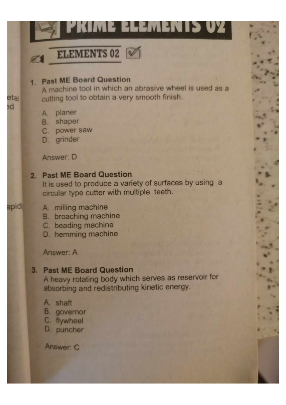 Machine Elements 2 Reviewer Quiz 1 - Mechanical Engineering - Studocu
