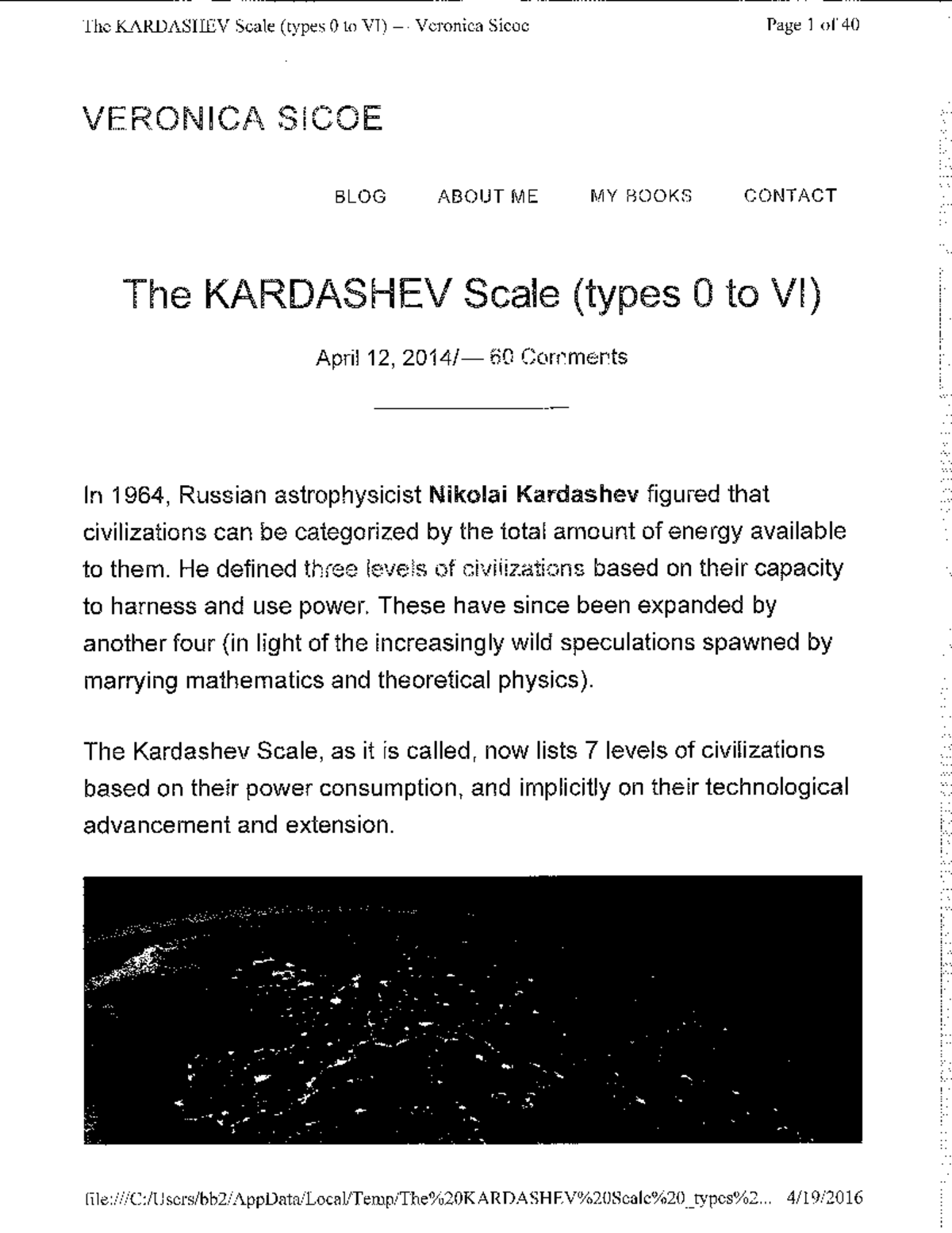 Kardashev Scale - Physics - PHYSUA20 - Studocu