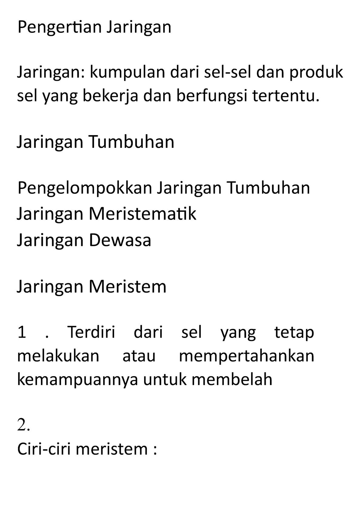 Rangkuman Jaringan - Pengertian Jaringan Jaringan: Kumpulan Dari Sel ...