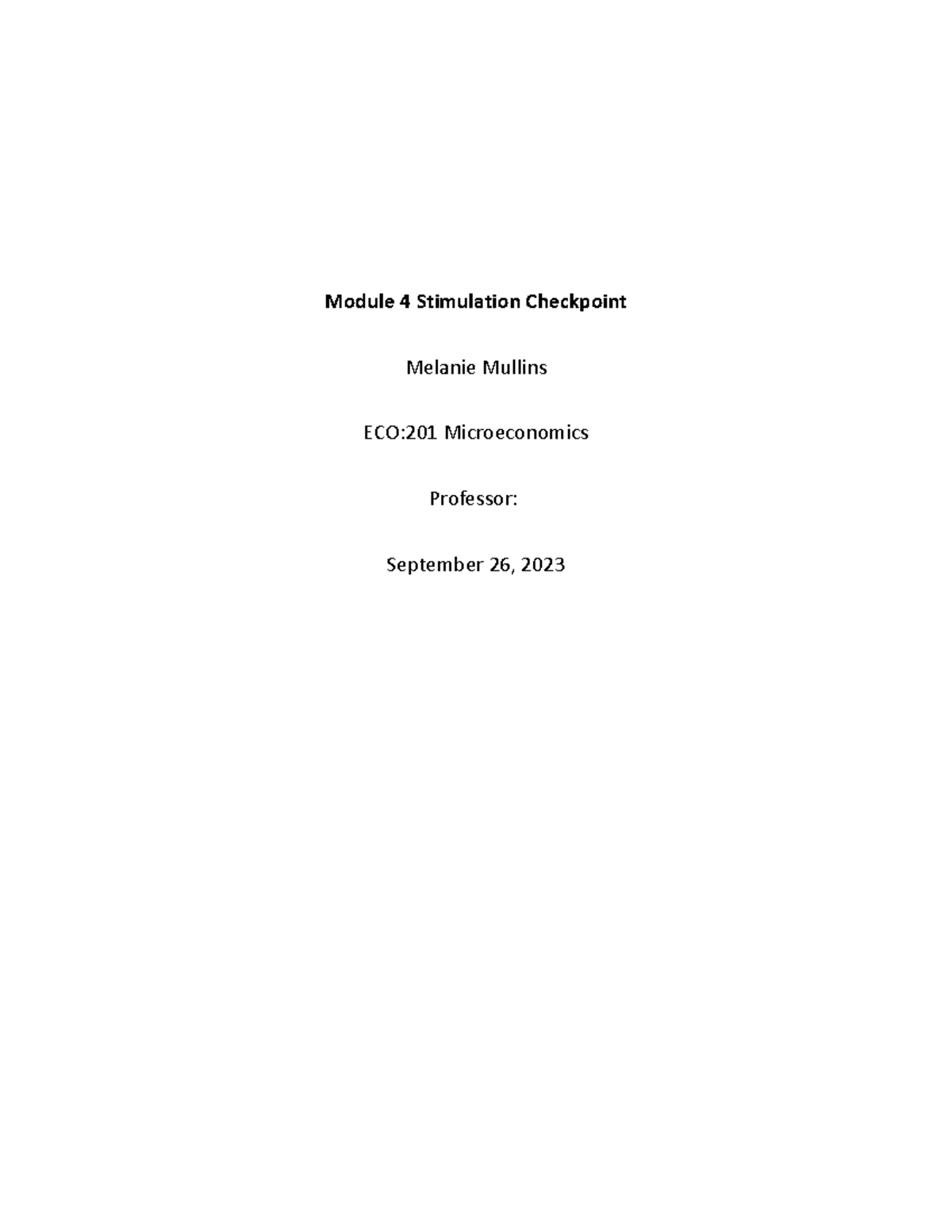 Module 4 Stimulation Checkpoint-melanie Mullins - Module 4 Stimulation 