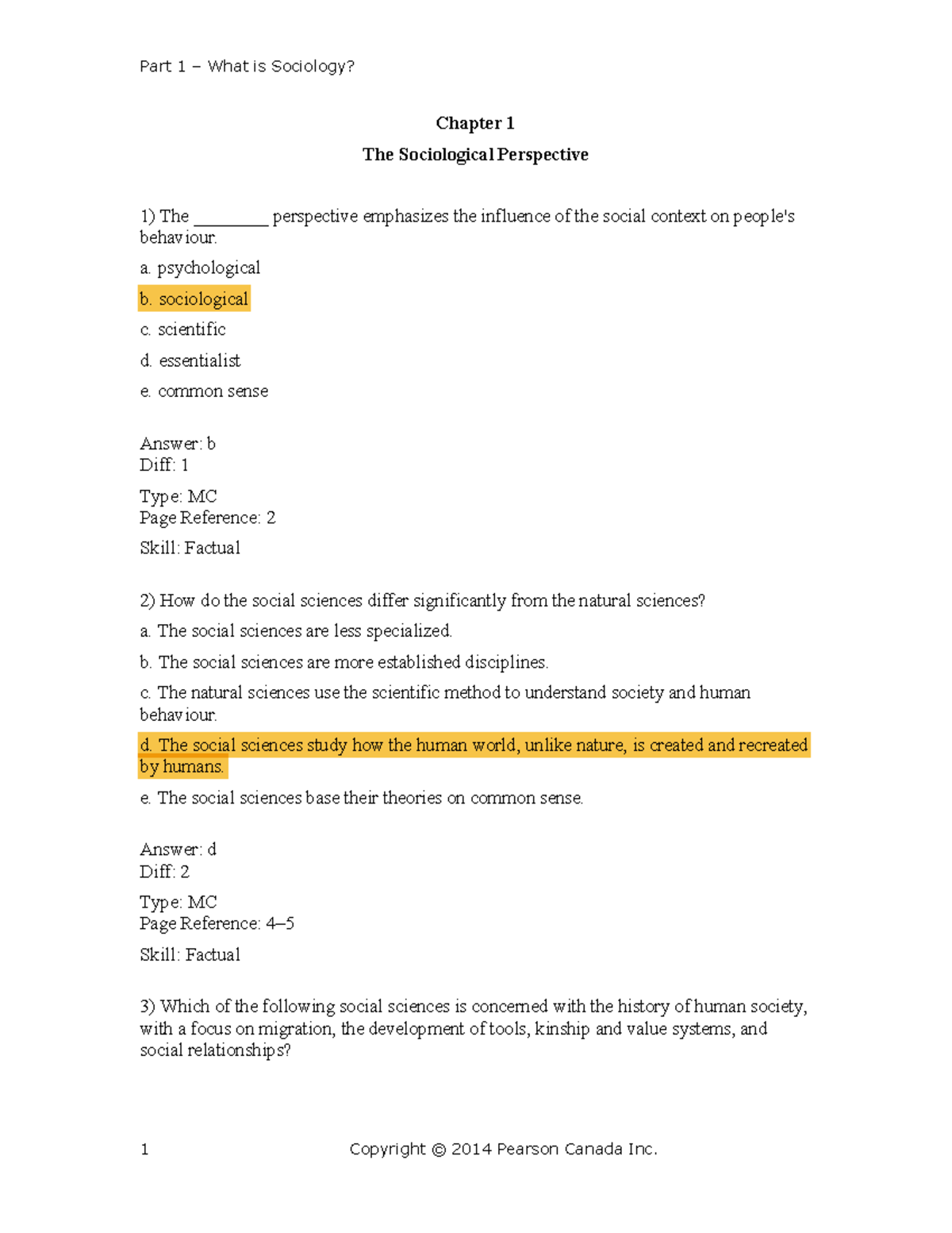 What is Sociology? Chapter 1 The Sociological Perspective - Studocu