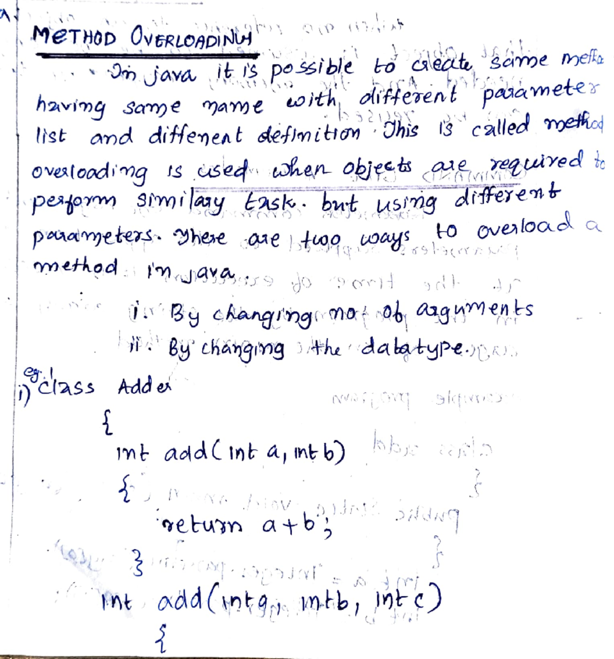 Method overloading - Miss Dhaniya - MeTHOD OvERLOADIN ####### On java ...