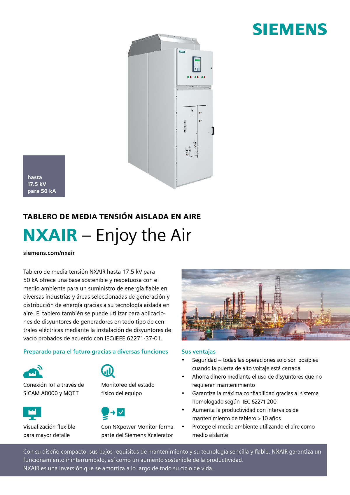 Nxair Profile 50ka Es - Material - Hasta 17 KV Para 50 KA Conexión IoT ...