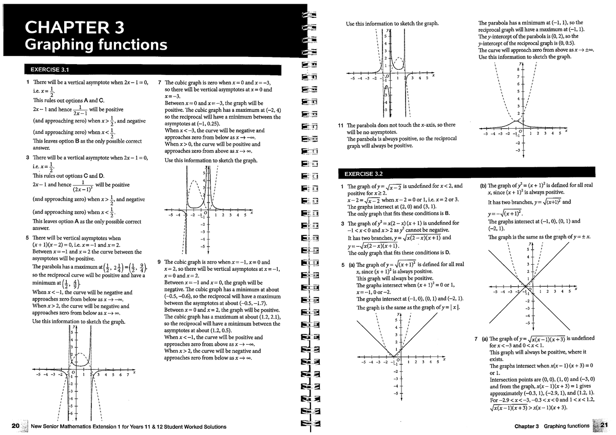 03 Graphing functions - maths ext 1 new senior math worked solutions ...
