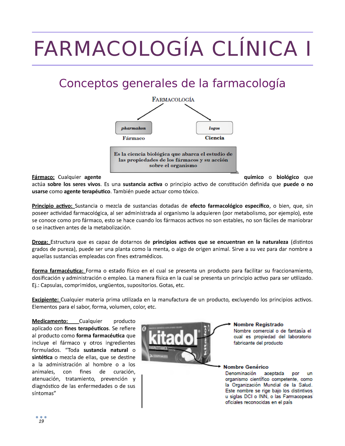 Farmacologia Clinica I Medicina Uss Studocu