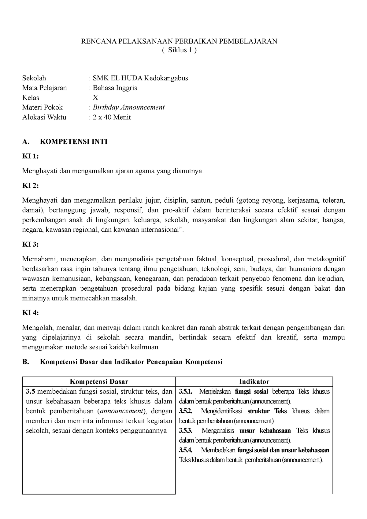 RPP Sikluas REAL - Rpp - RENCANA PELAKSANAAN PERBAIKAN PEMBELAJARAN ...