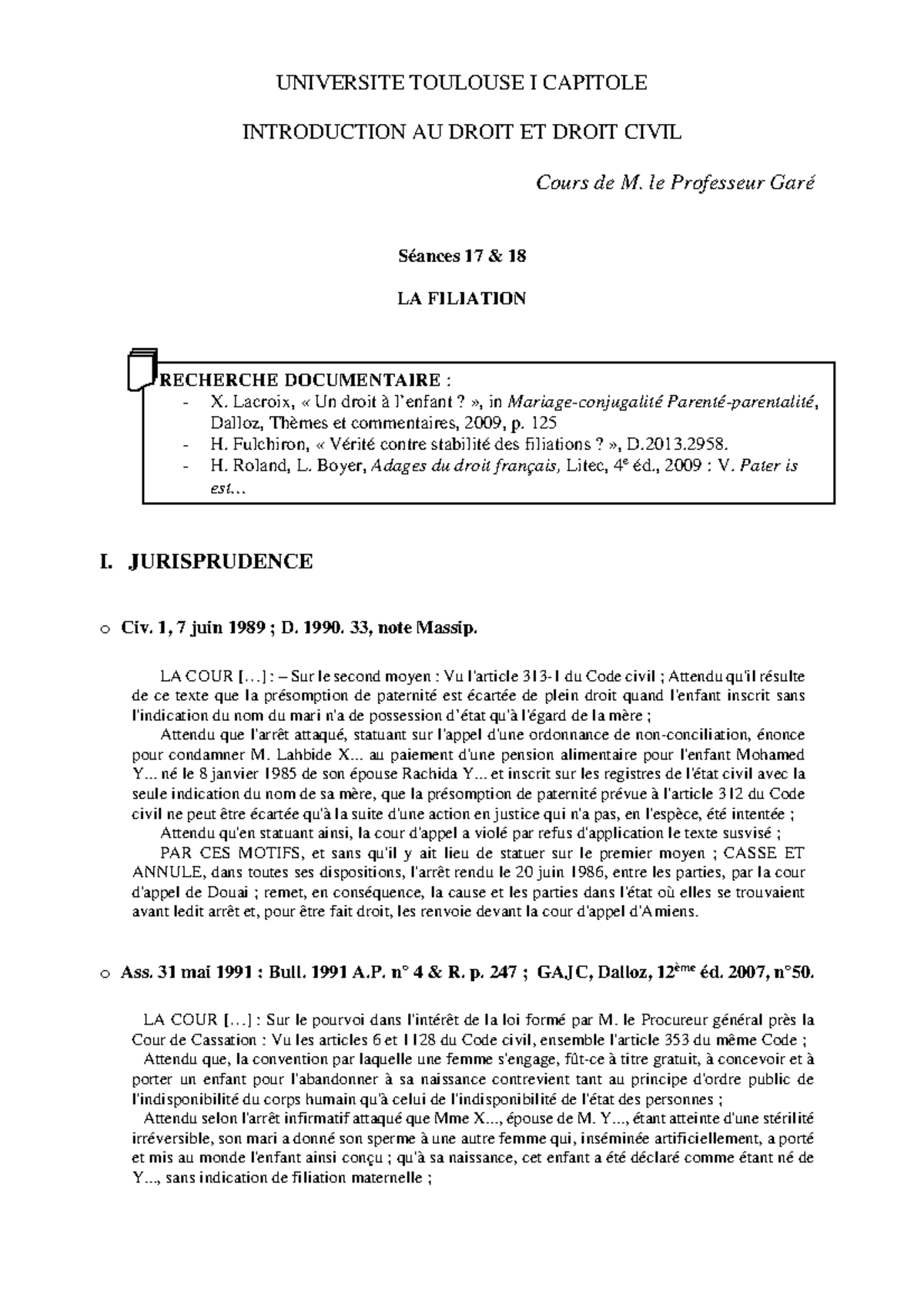 Histoire Des Institutions L1 Droit Fiches Pdf