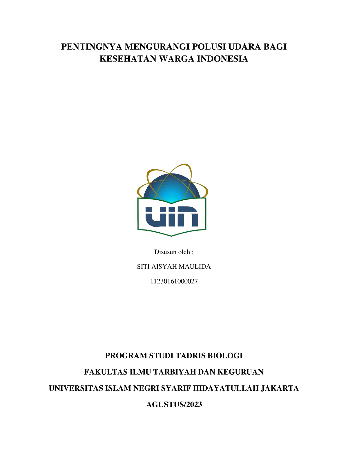 Pengurangan Polusi Udara - PENTINGNYA MENGURANGI POLUSI UDARA BAGI ...