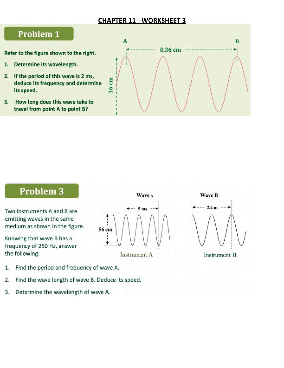 lab assignment 11 properties of waves