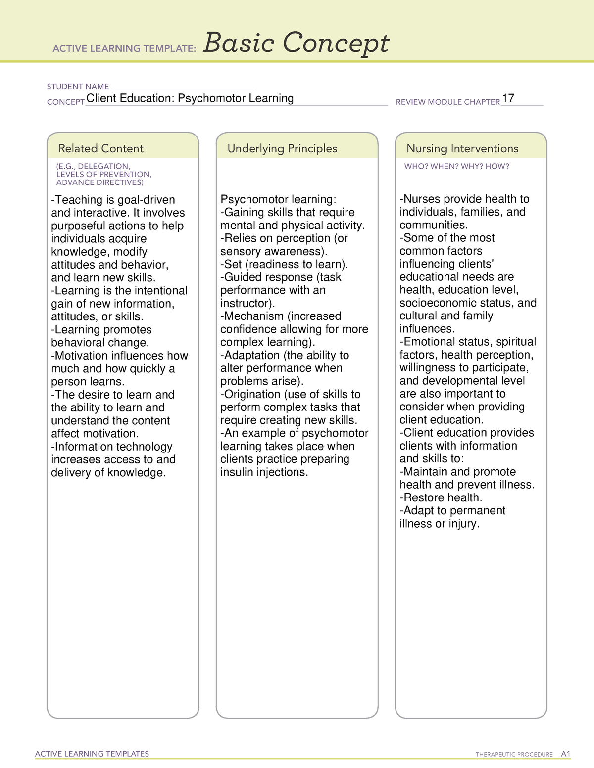 Active Learning Template Basic Concept ACTIVE LEARNING TEMPLATES