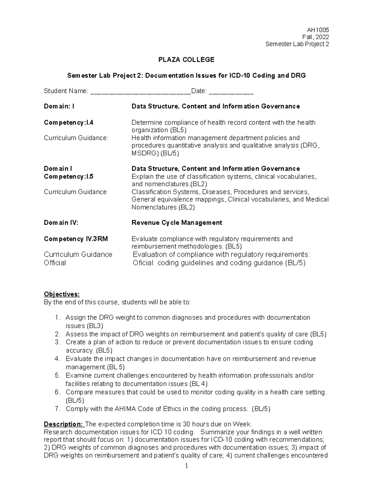 Lab Project Ideas Help