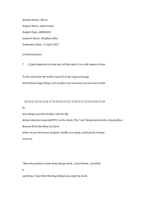 BIOL4705-Example-8516 - Student Name : Emelia Subject Name : Example ...