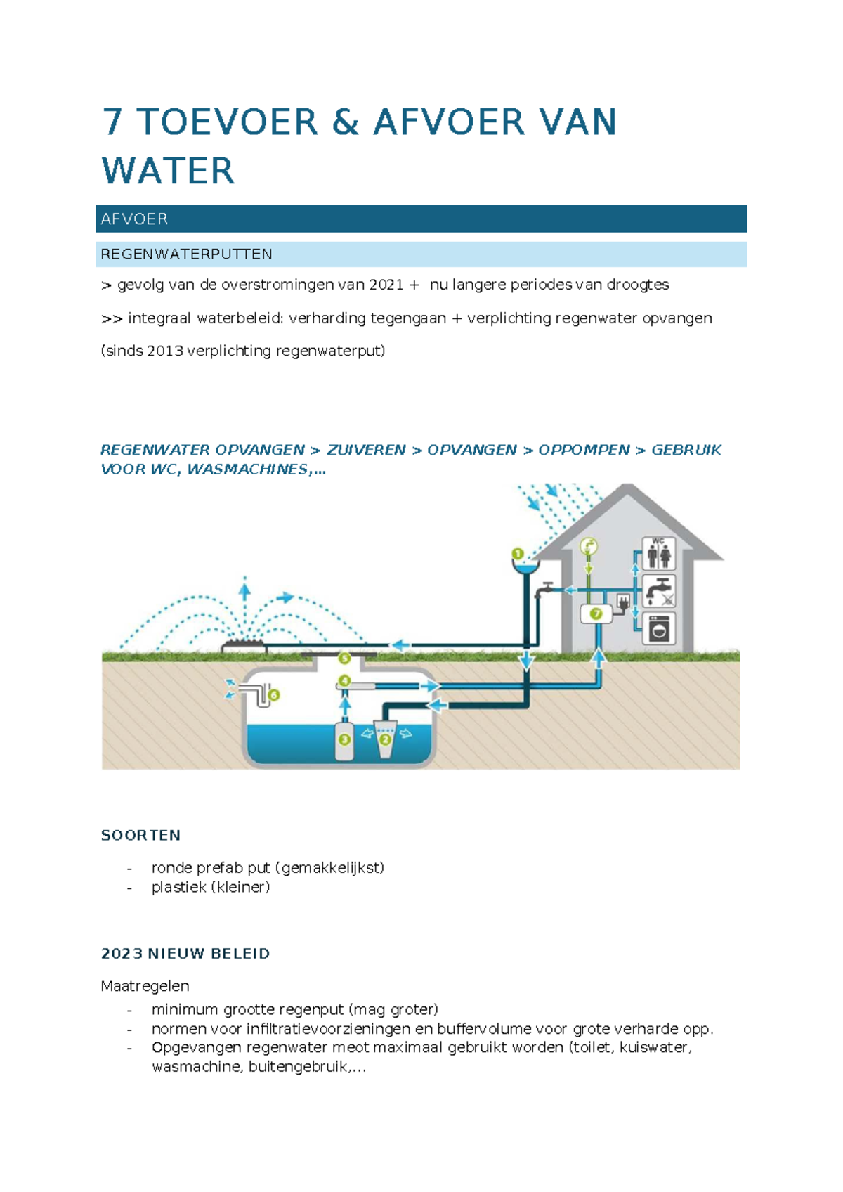 Hfdst 7 (deel2) - Samenvatting Bouwtechnologie 2: Afbouw - 7 TOEVOER ...