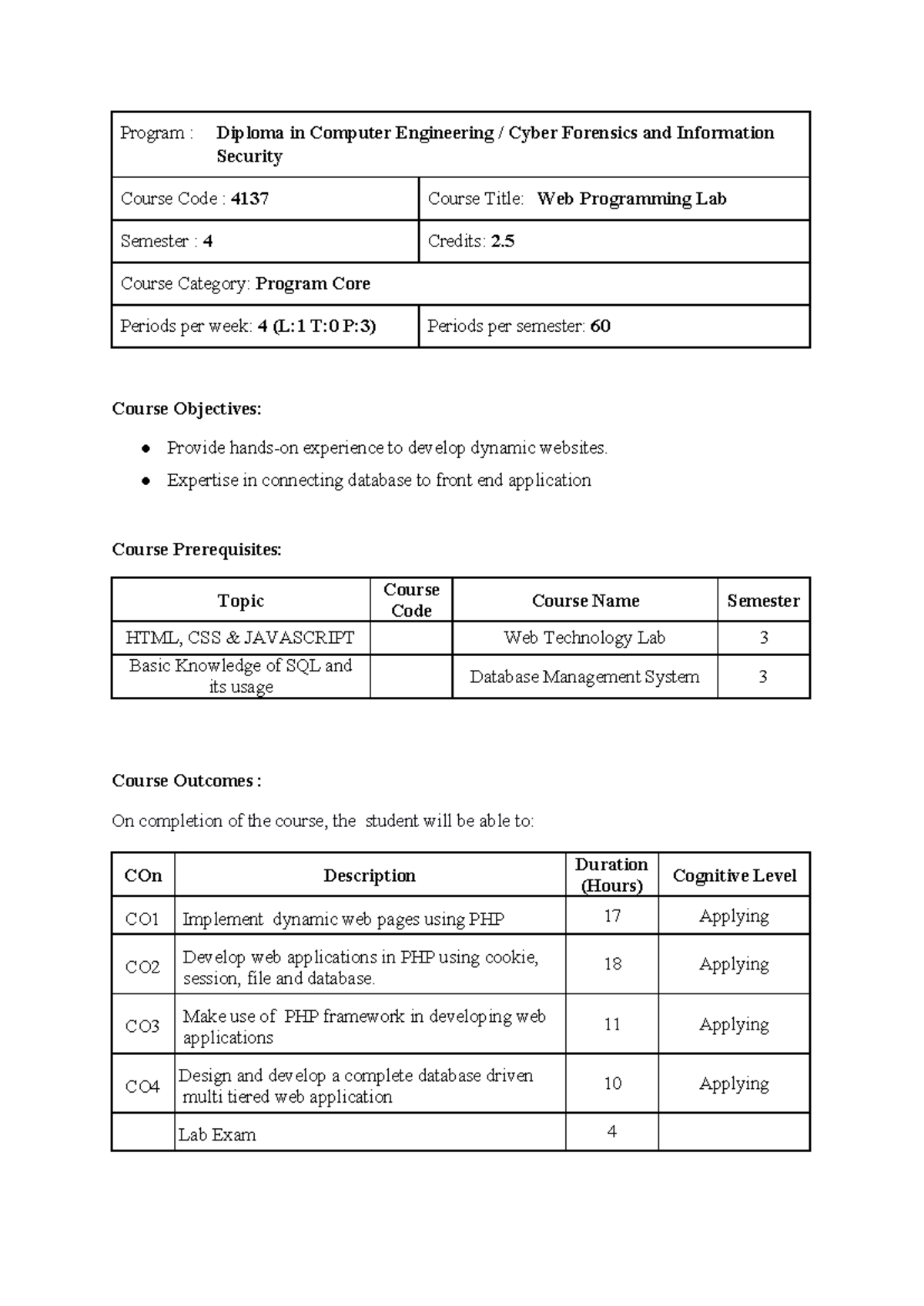 4137 - ggc - Program : Diploma in Computer Engineering / Cyber ...