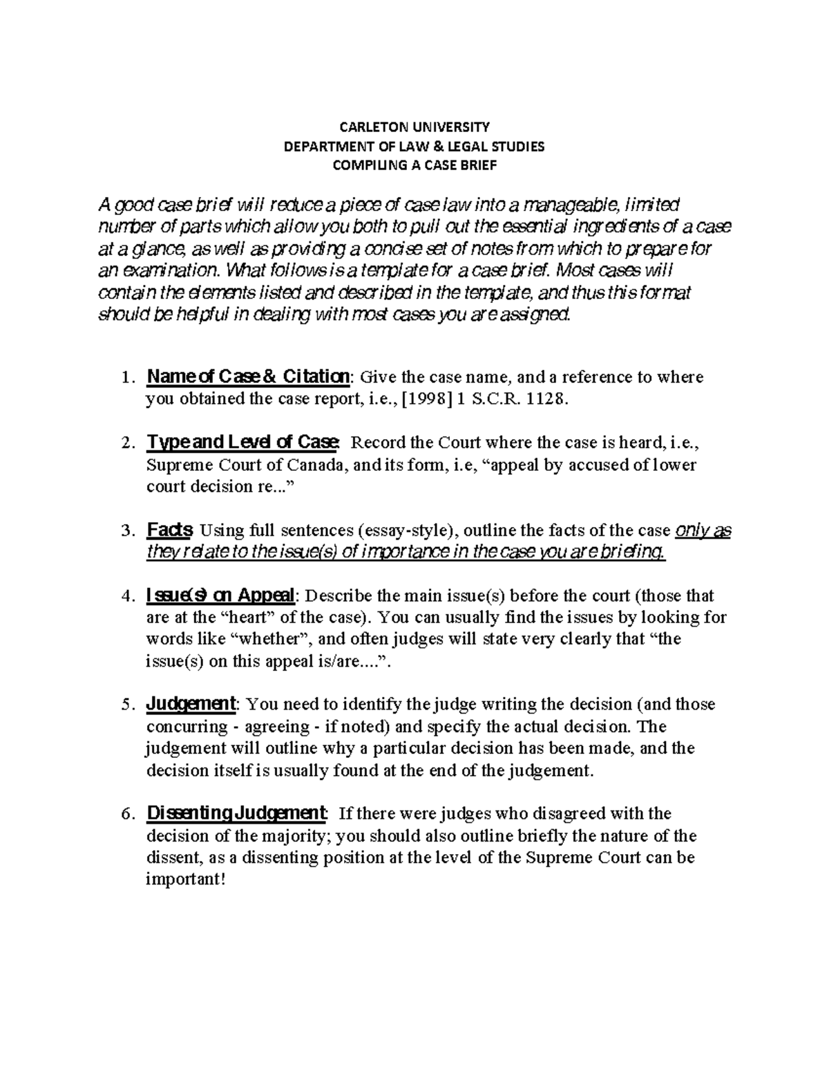 Case brief description - ! !