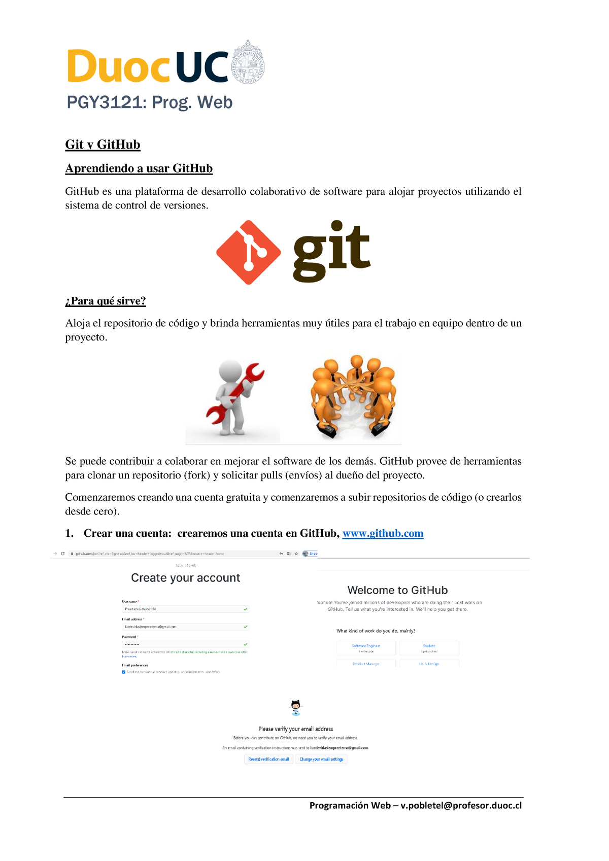 Git Y Git Hub - Como Subir Archivos A Github - PGY3121: Prog. Web Git Y ...