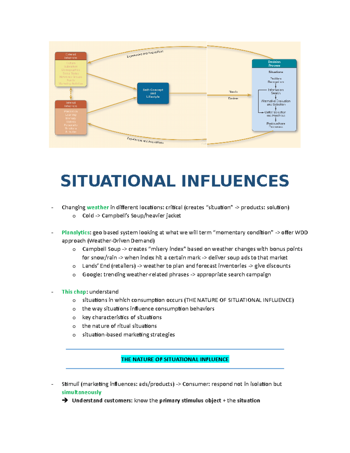 Chap 13 Situational Influences - SITUATIONAL INFLUENCES - Changing ...