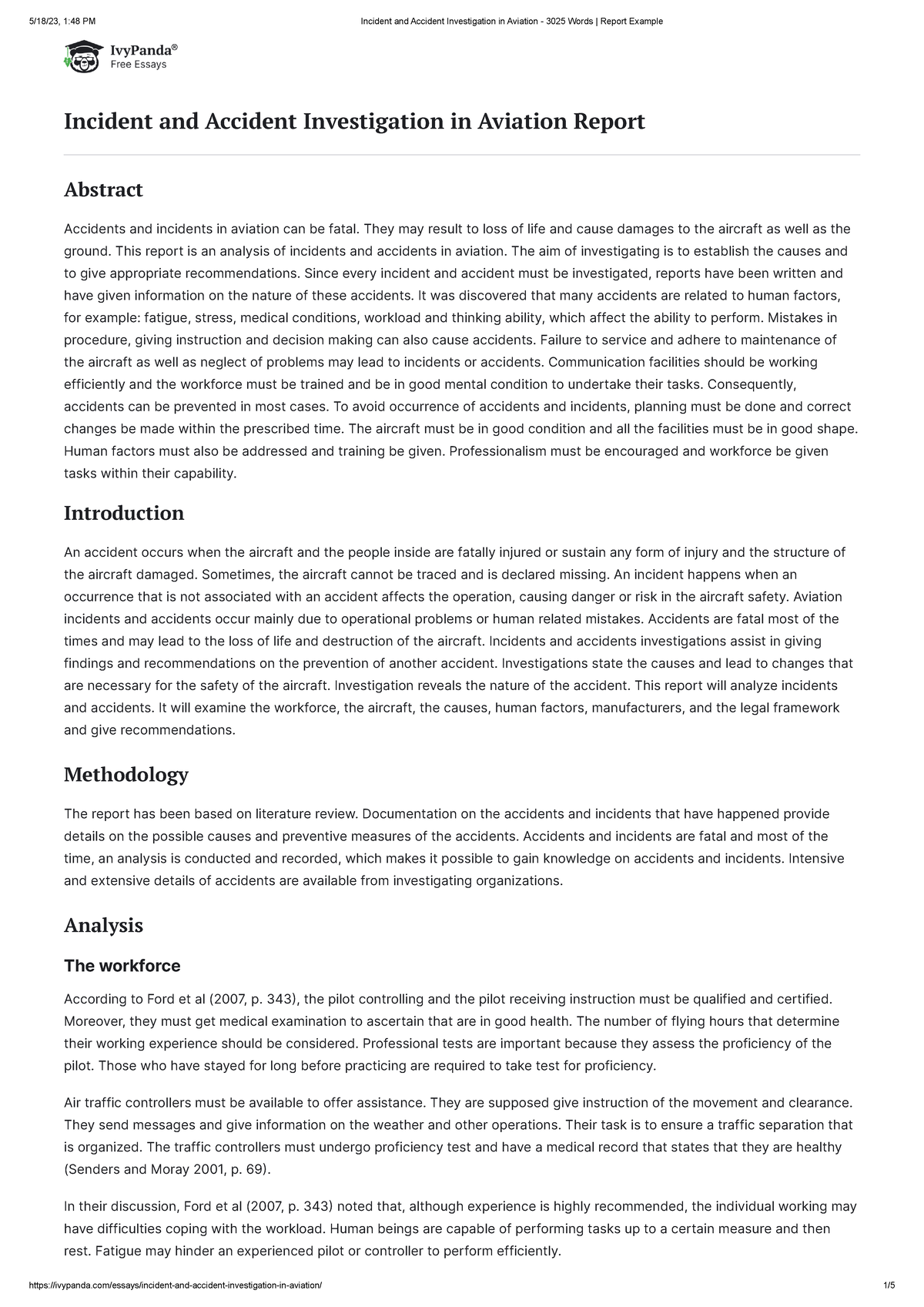 Qwe - practical - Incident and Accident Investigation in Aviation ...