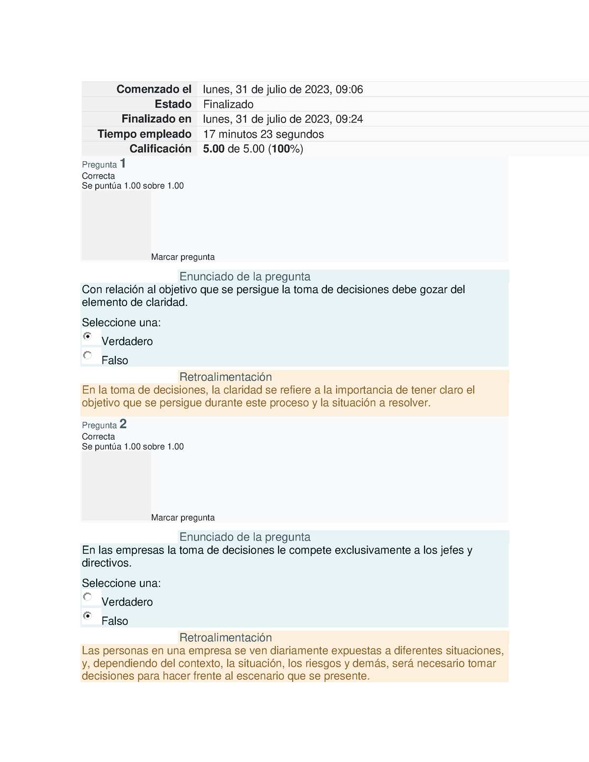 Puntos Extras Semana 5 Intento 1 - Comenzado El Lunes, 31 De Julio De ...