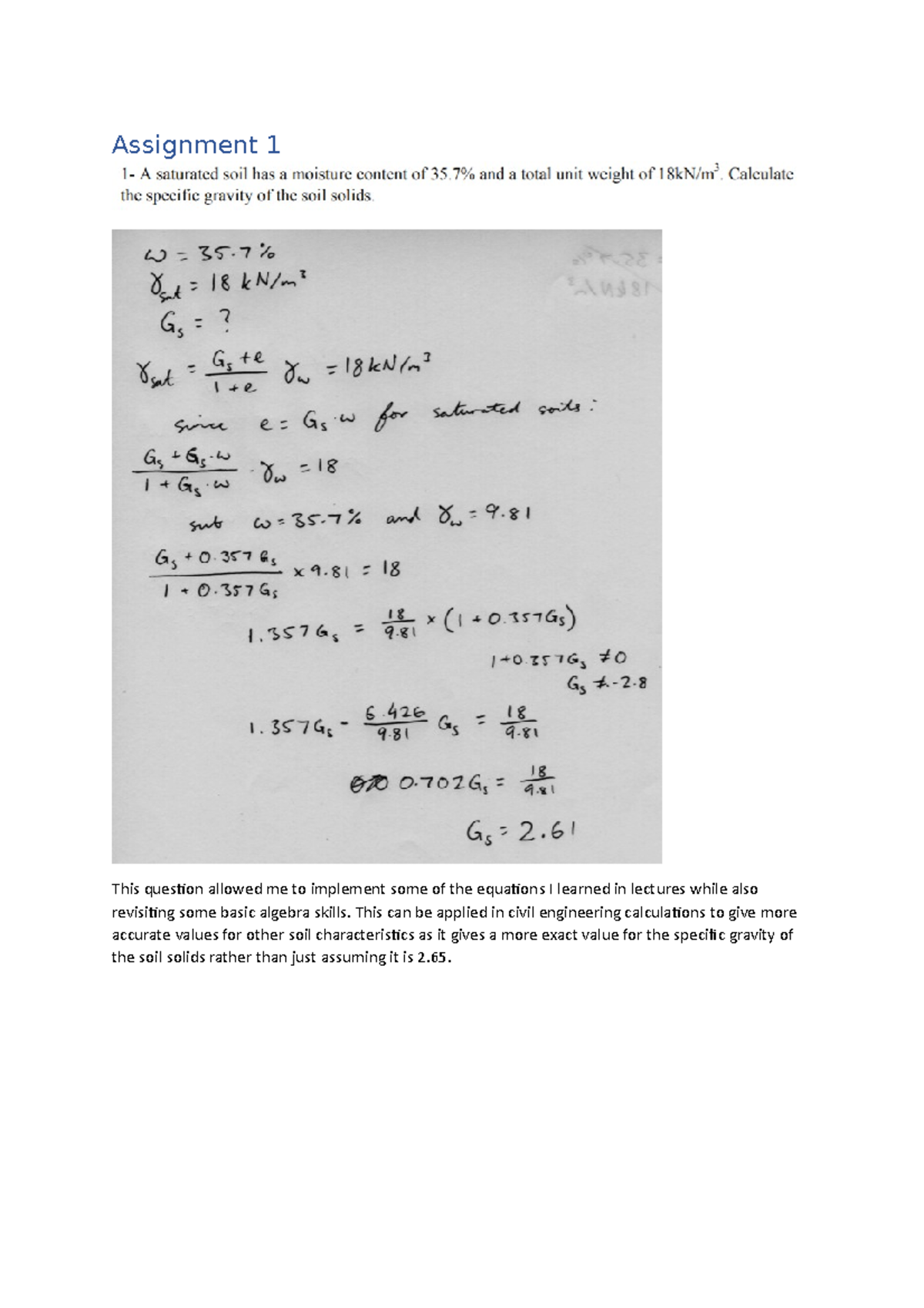 assignment 1 calculating grades project stem answers