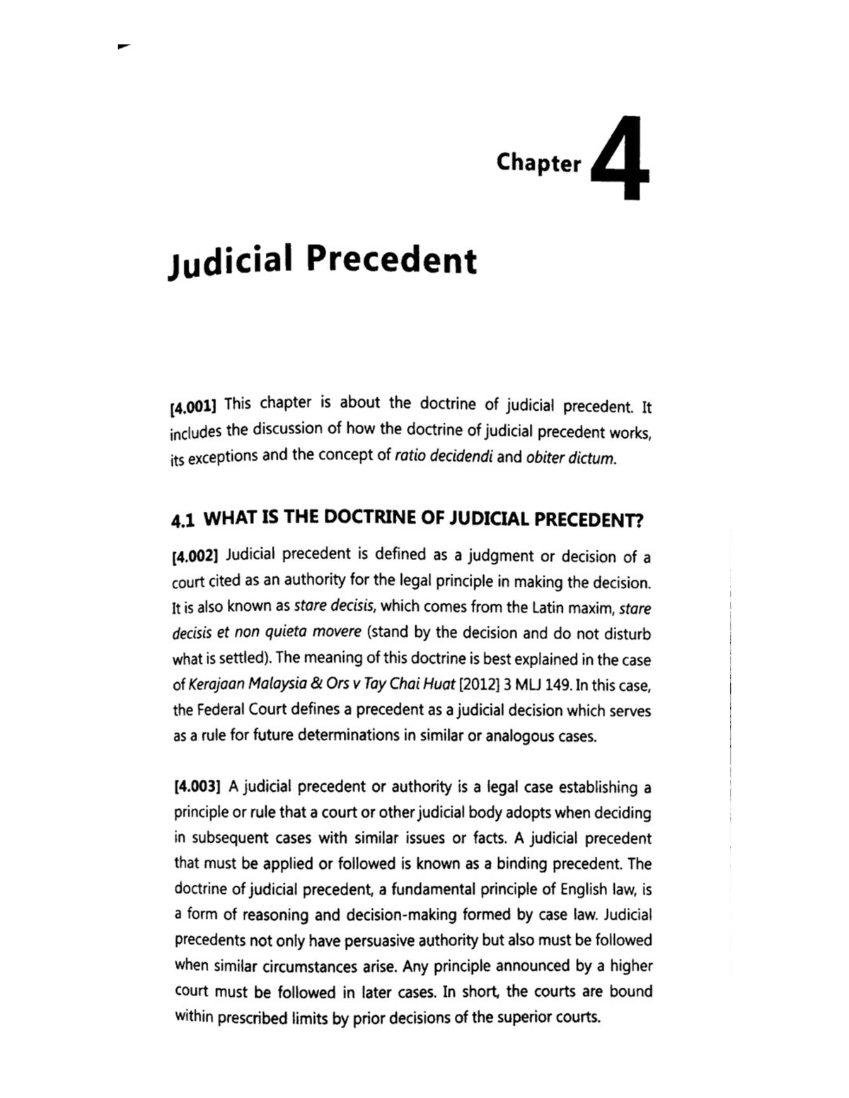 lecture-week-4-judicial-precedent-malaysian-legal-system-studocu