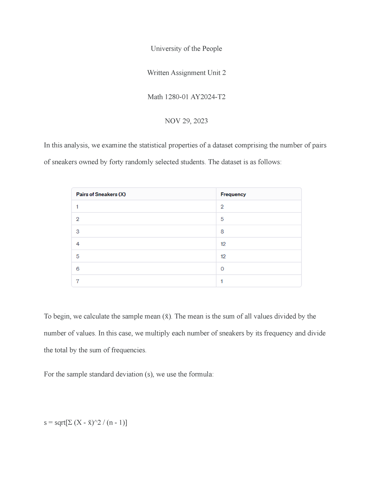 math 1280 assignment unit 2