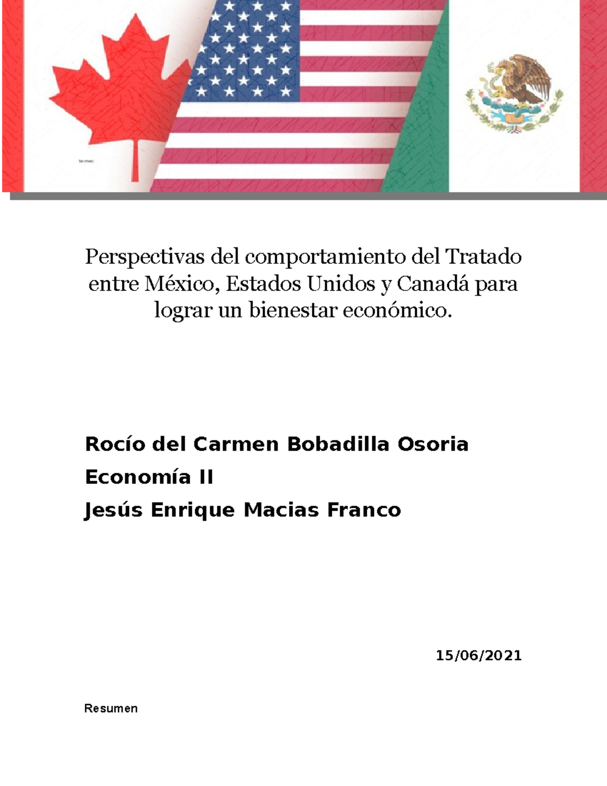 Tratado De Libre Comercio Entre México, Estados Unidos Y Canadá ...