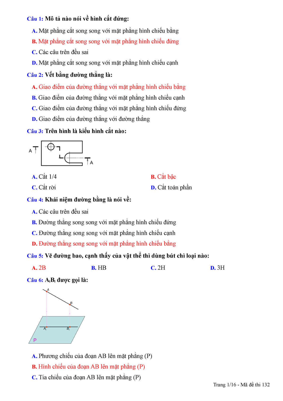 Hình cắt và mặt cắt trong vẽ kỹ thuật (ISO 128-40:2001) - Bản vẽ | Tiêu  chuẩn | Thư viện kỹ thuật