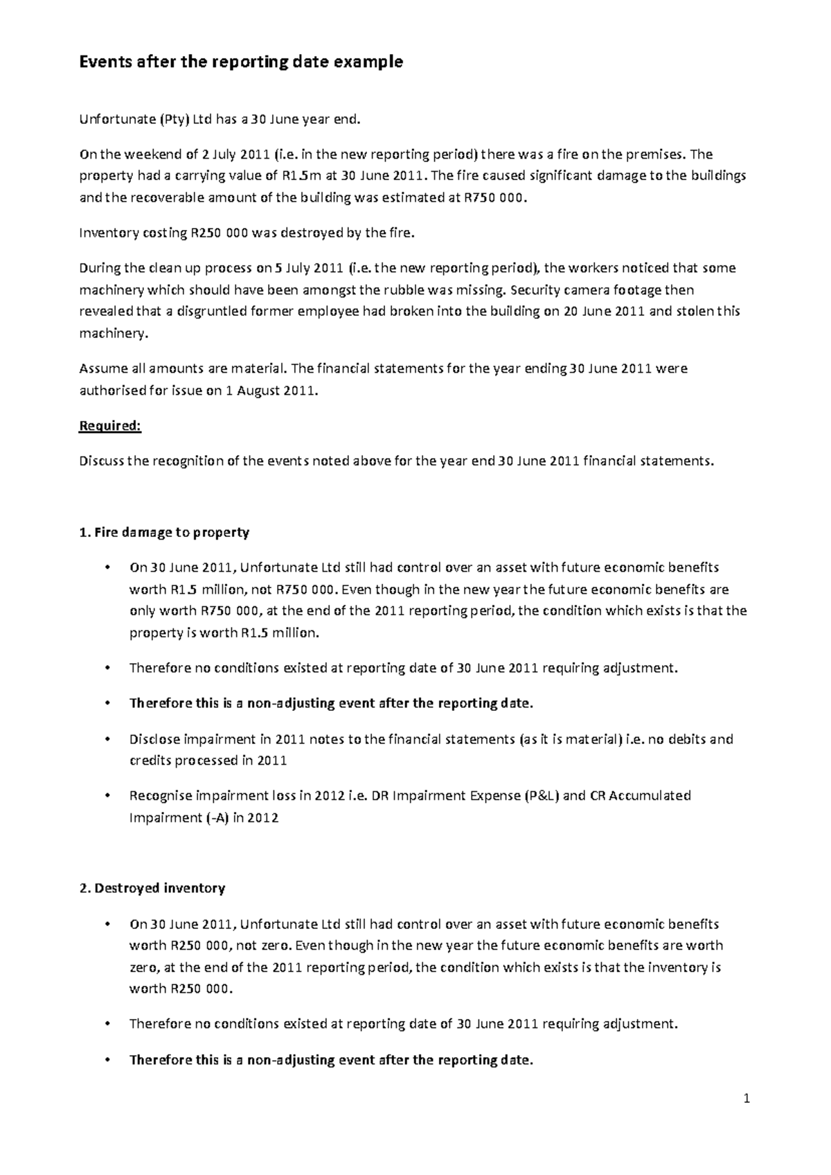 Example+-+Events+after+the+reporting+date - 1 Events after the ...
