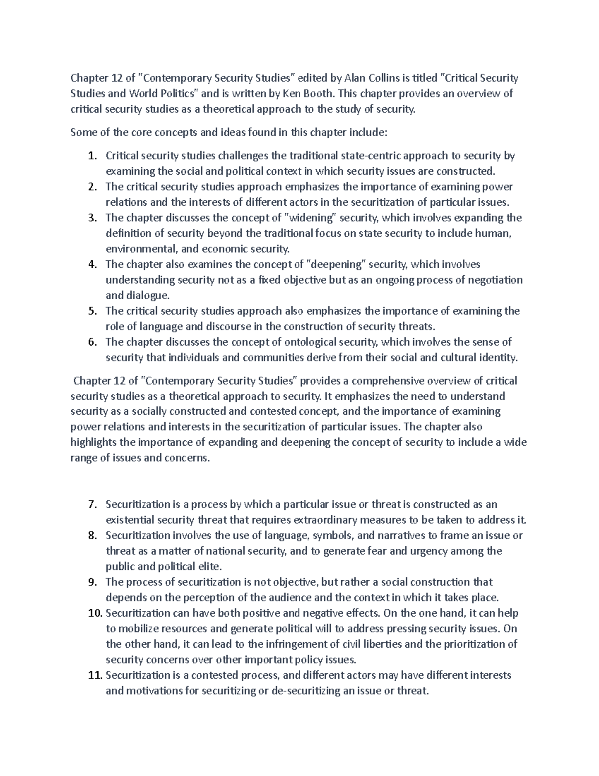 Securitizatuion Chapter 12 - Chapter 12 of "Contemporary Security ...