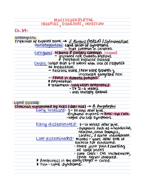 Ch 38 Overview - Summary Pathophysiology - Bms 510 - Studocu