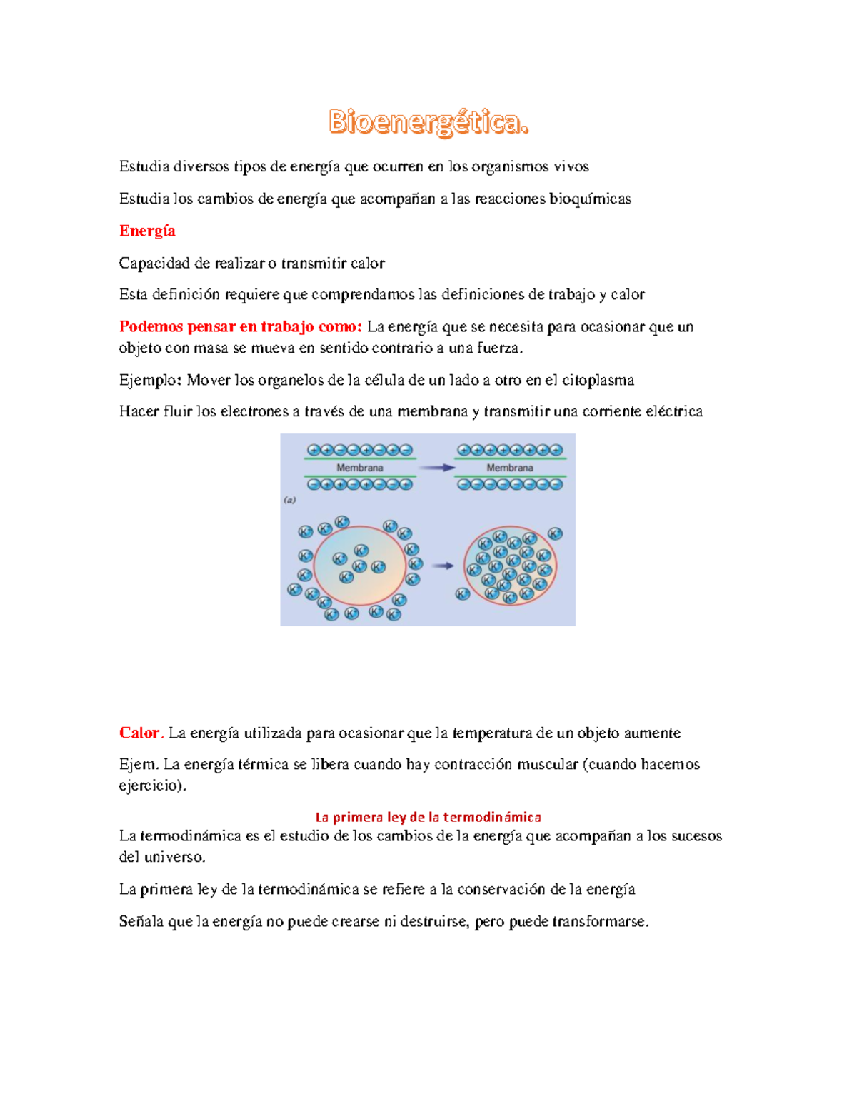 Apuntes- Procesos biologicos - Estudia diversos tipos de energía que ...