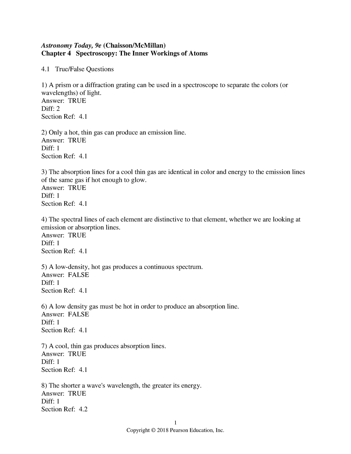 practice-multiple-choice-1-astronomy-today-9e-chaisson-mcmillan-chapter-4-spectroscopy-the