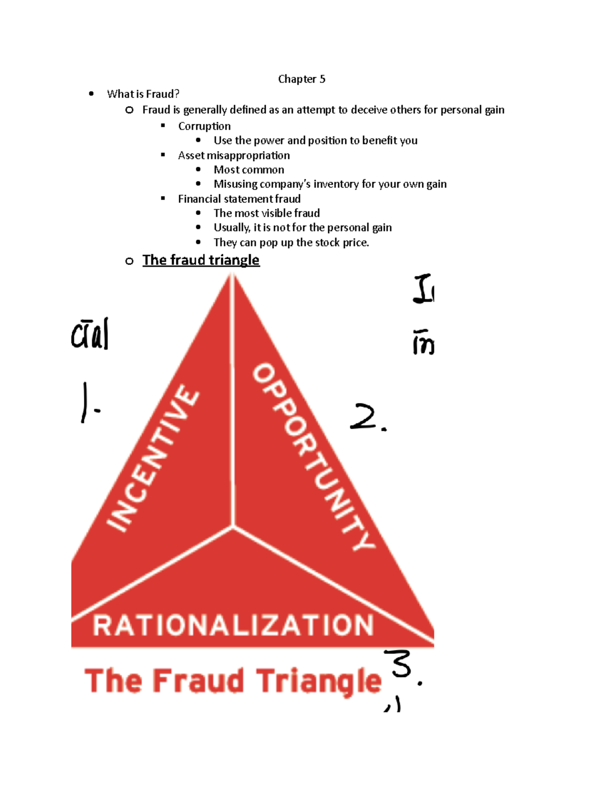 Chapter 5 Note And Summaries - Chapter 5 What Is Fraud? O Fraud Is ...