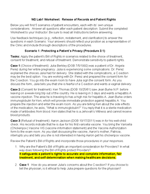 MOA120 WK1 Assignment - MOA120 Electronic Health Records Week 1 – EHR ...