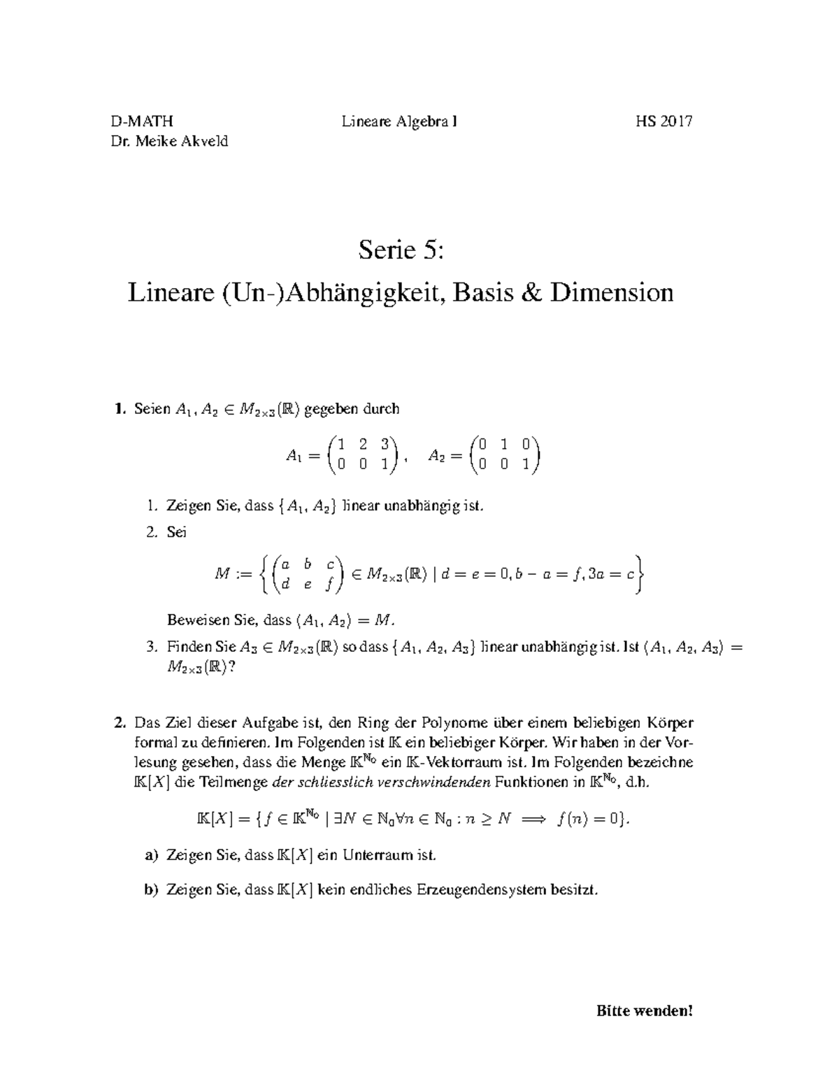 Lineare Algebra Basis Bestimmen – SCYP