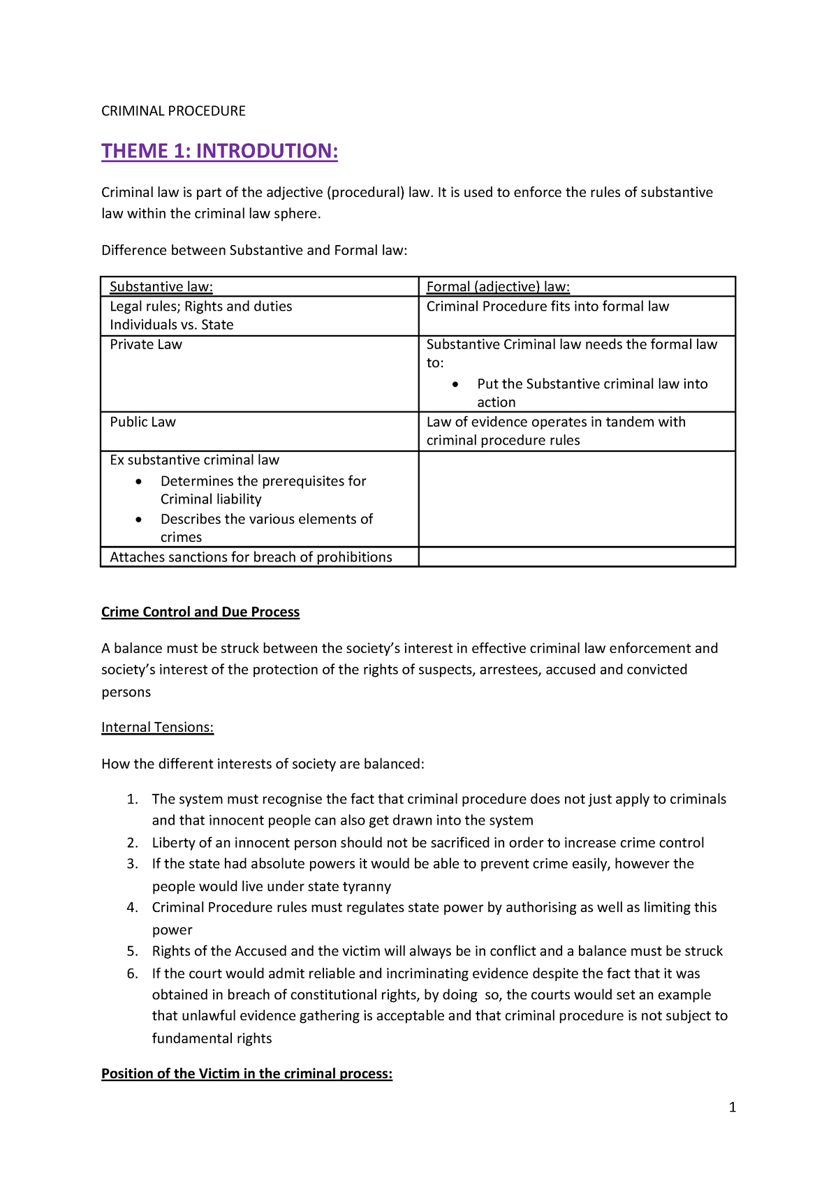 Crim%20Proc%20Summaries subject 1 and subject 2 and 3 - CRIMINAL ...