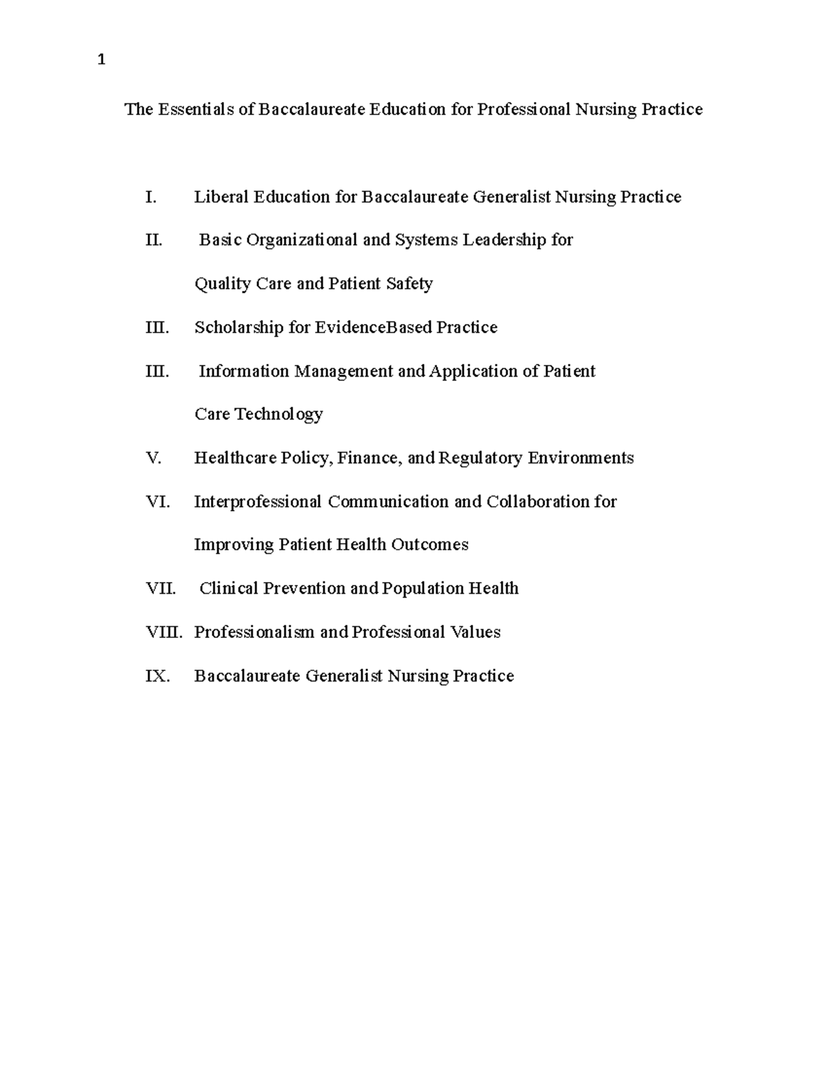 NURS 110 Smart Goals - The Essentials of Baccalaureate Education for Professional Nursing ...