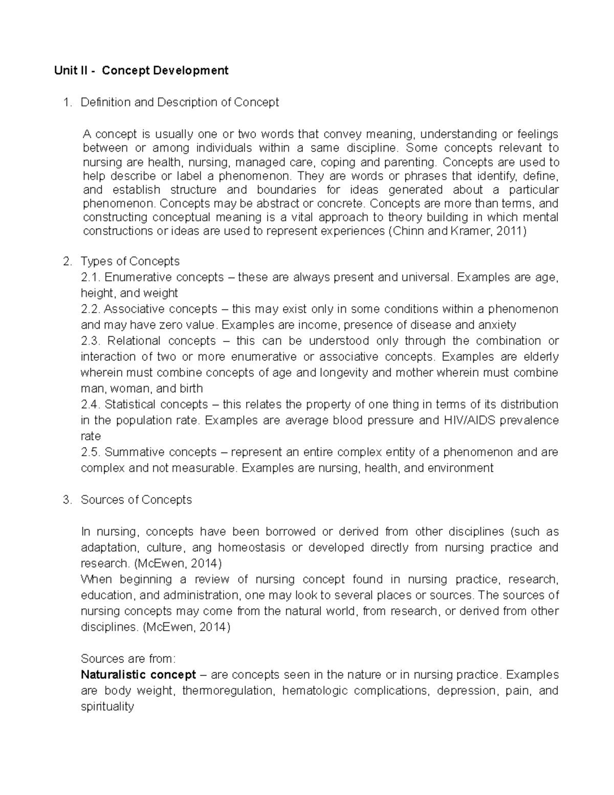 theoretical-framework-coursework-unit-2-unit-ii-concept-development