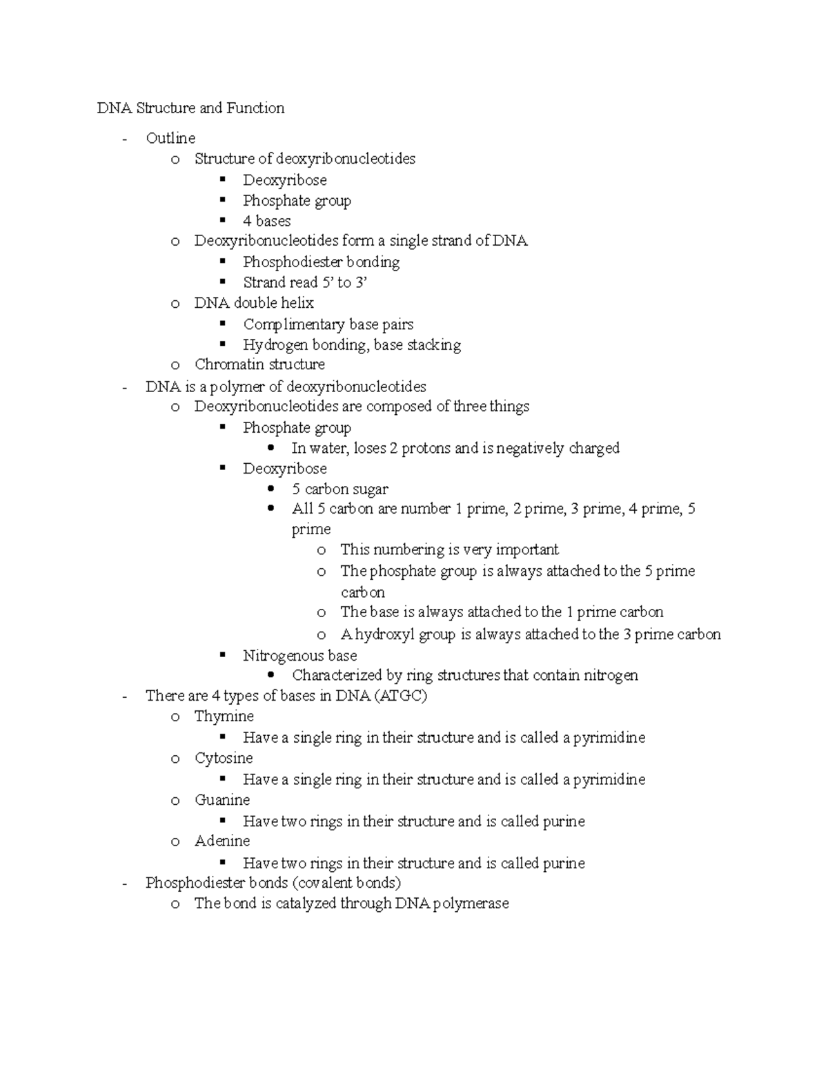 dna-structure-and-function-dna-structure-and-function-outline-o