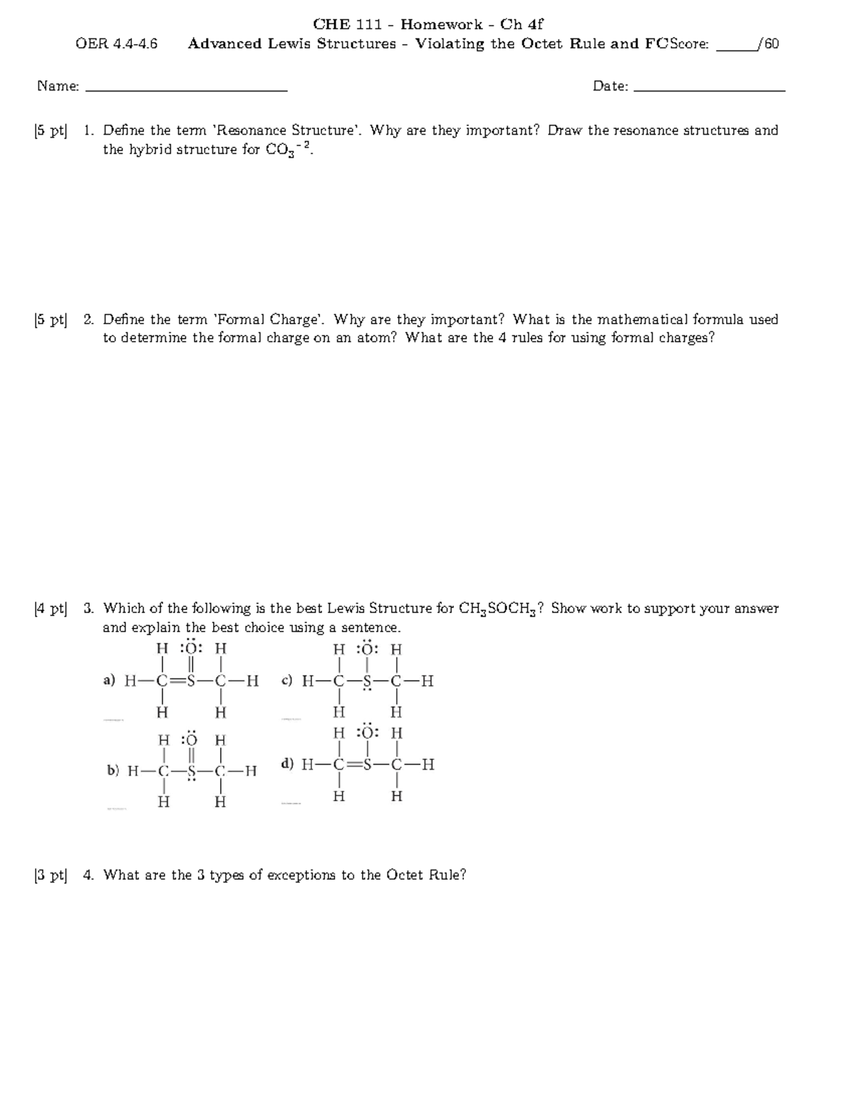 CHE Homework - homework - OER 4-4. CHE 111 - Homework - Ch 4f Advanced ...