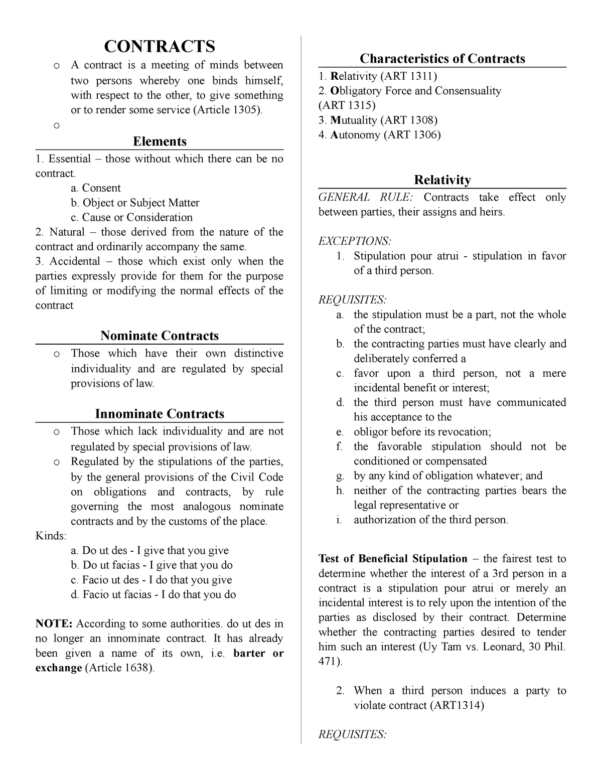 Innominate Terms In Contract Law Uk