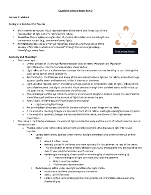 Exam 3 study guide - Cognitive Science March 29, 2019 Study Guide for ...