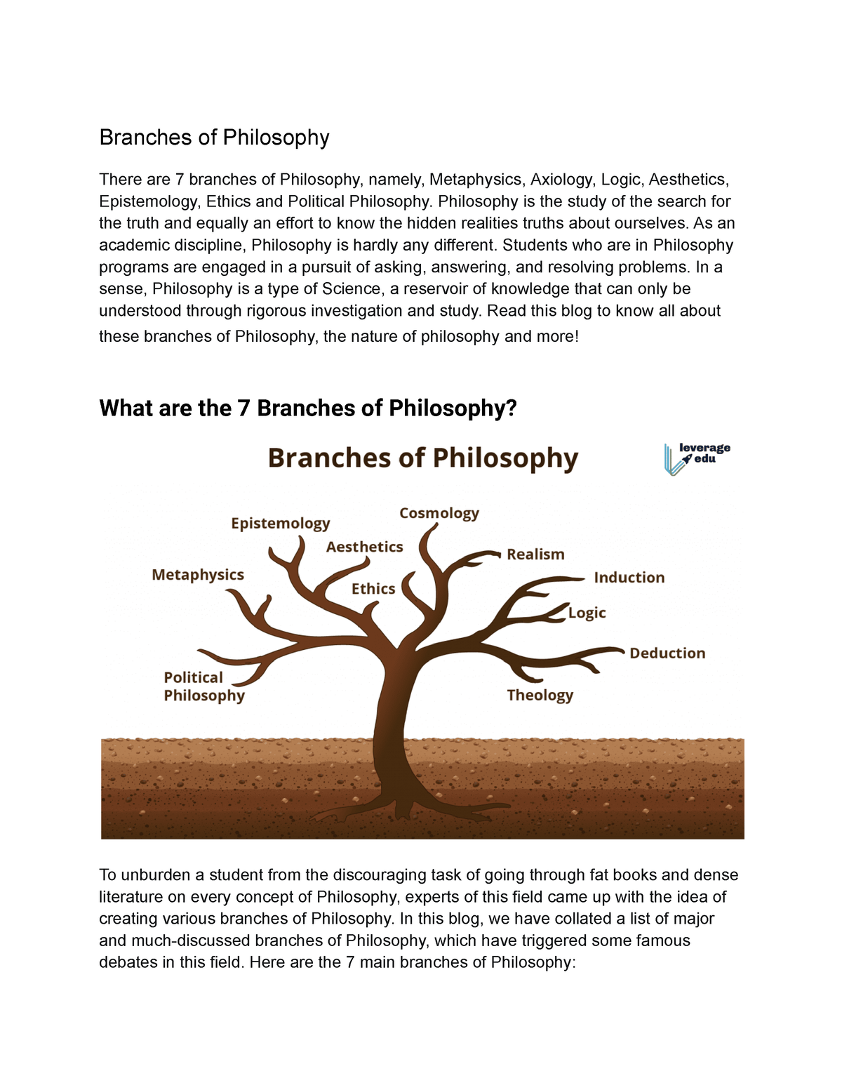 Branches-of-Philosophy - Branches Of Philosophy There Are 7 Branches Of ...