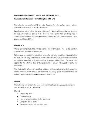 FA1 Mock 2 - My Notes I will study from this Mock 2 Series 3 - SKANS ...