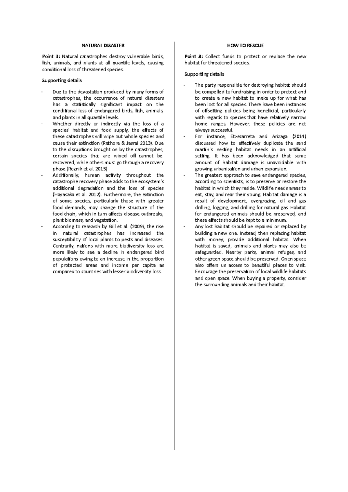 Natural Disaster - Natural Disaster Point 3: Natural Catastrophes 